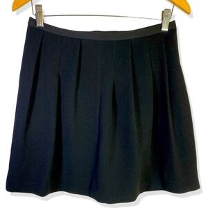 SANDRO Black Pleated Mini Skirt